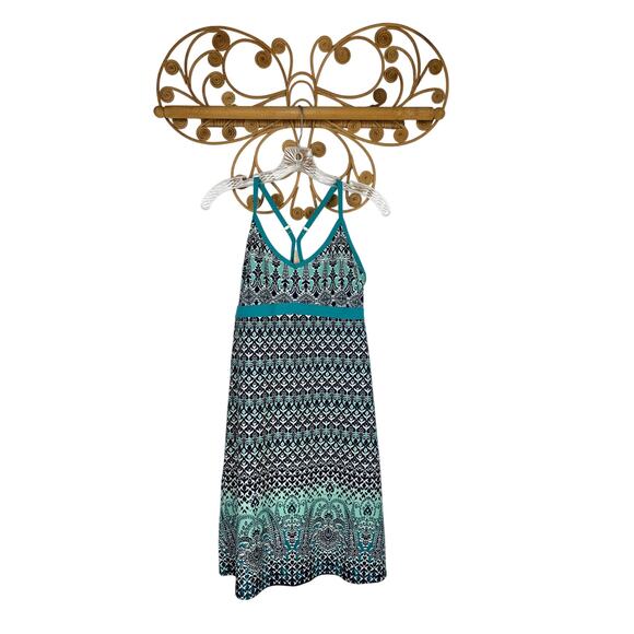 Athleta Shorebreak Racerback Athletic Dress Bombay Paisley Ikat M - Picture 2 of 5